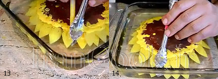 ژله گلدار آموزش ژله تزریقی مدل گل آفتابگردان آموزش ژله تزریقی مدل گل آفتابگردان jello tazrighi model aftabgardoon 71